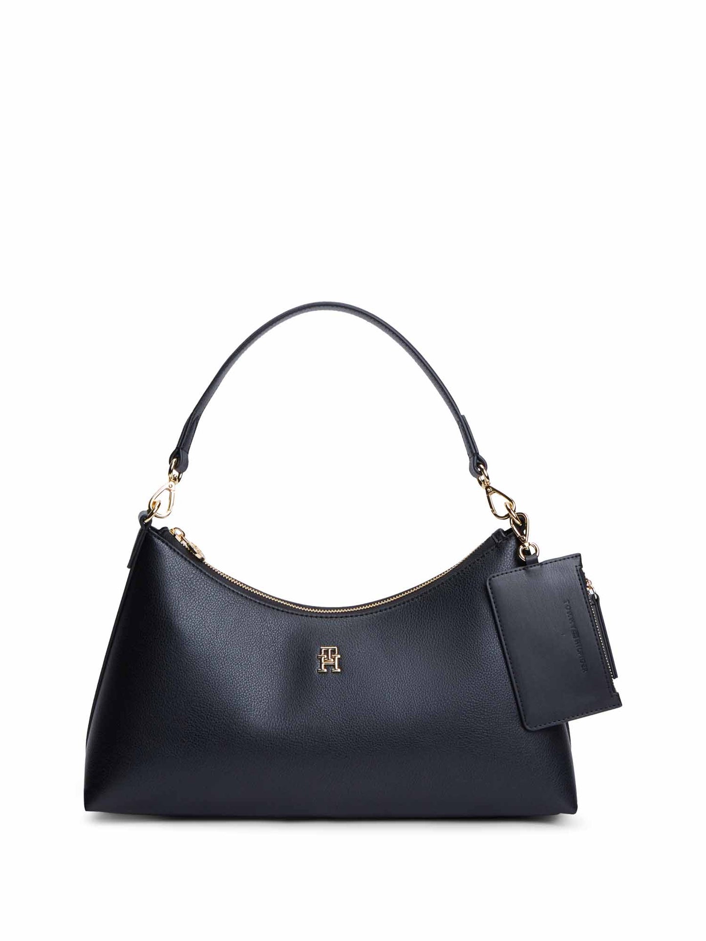 Tommy Hilfiger Th Icon Shoulder Bag, borsa unisex adulto nera