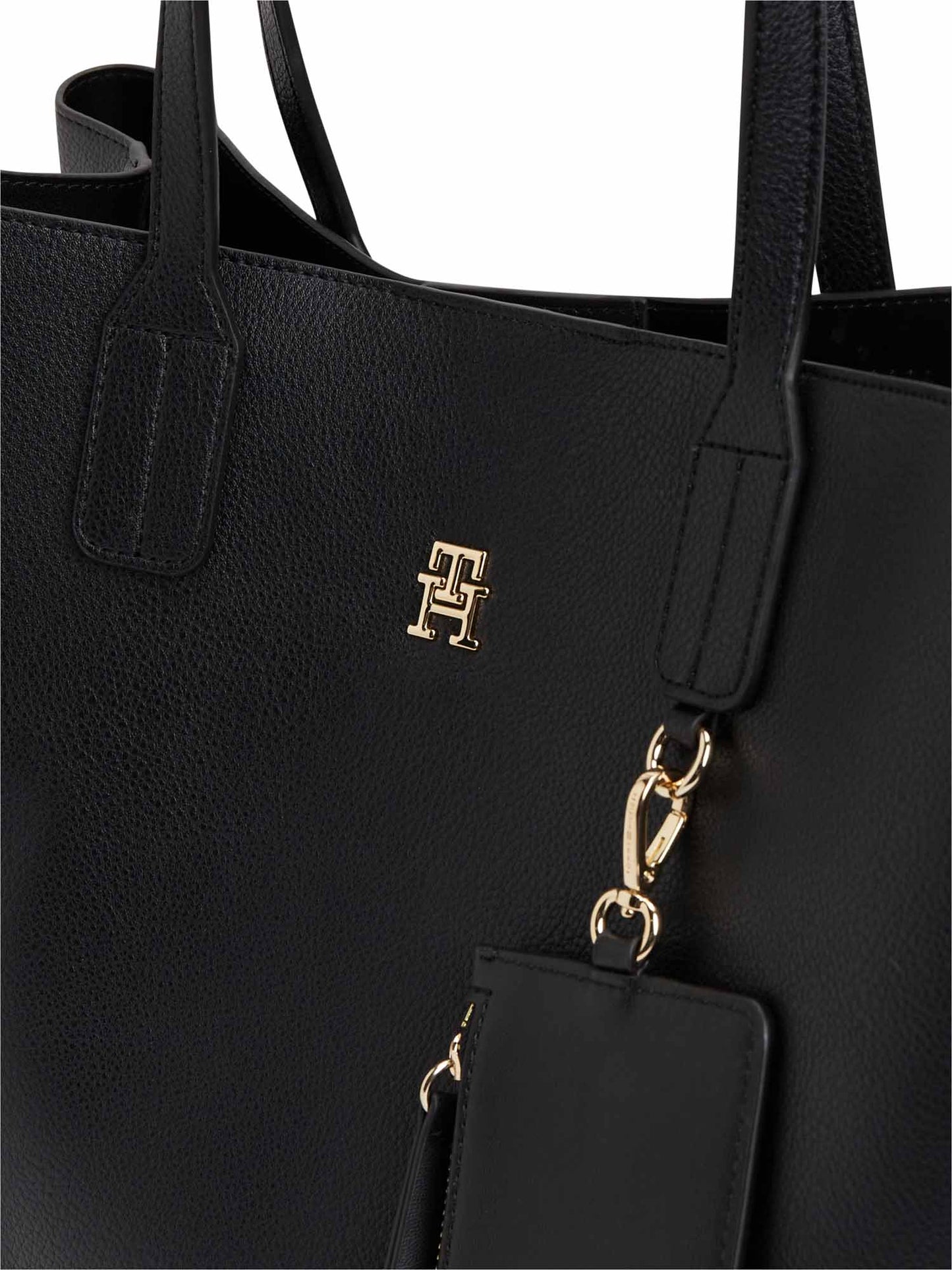 Tommy Hilfiger Icon Satchel, borsa unisex adulto nera