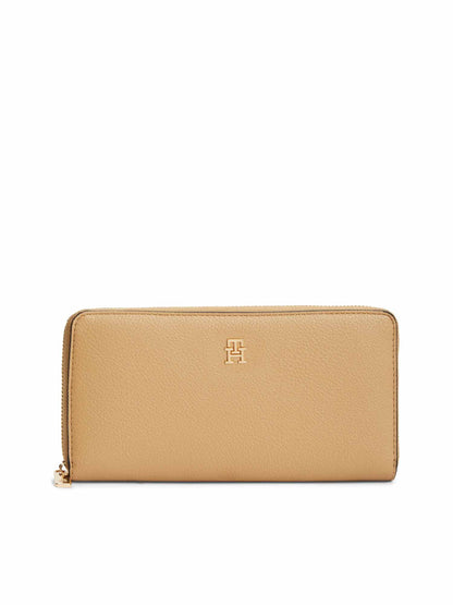 Tommy Hilfiger Th Icon Lrg Za, portafoglio da donna kaki