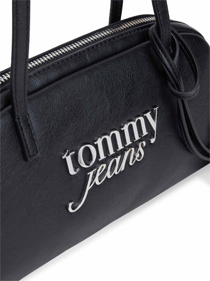 Tommy Hilfiger TJW Bold Shoulder, borsa unisex adulto nera