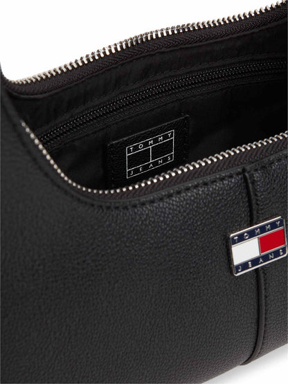 Tommy Hilfiger City Logo Plaque, borsa Unisex adulto nera