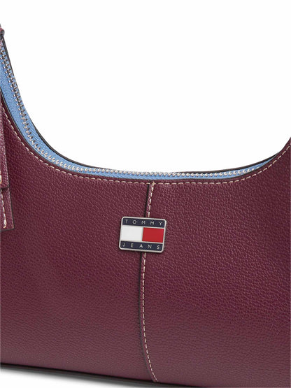 Tommy Hilfiger TJW City Shoulder Bag, borsa Unisex adulto bordeaux