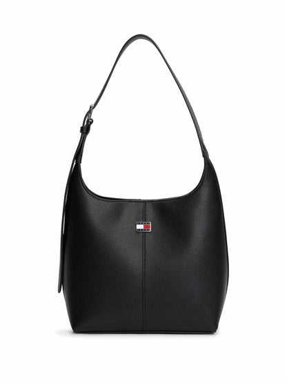 Tommy Hilfiger City Bucket, borsa Unisex adulto nera
