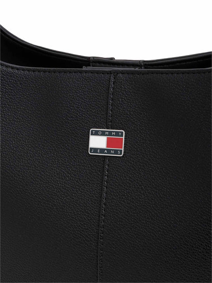 Tommy Hilfiger City Bucket, borsa Unisex adulto nera