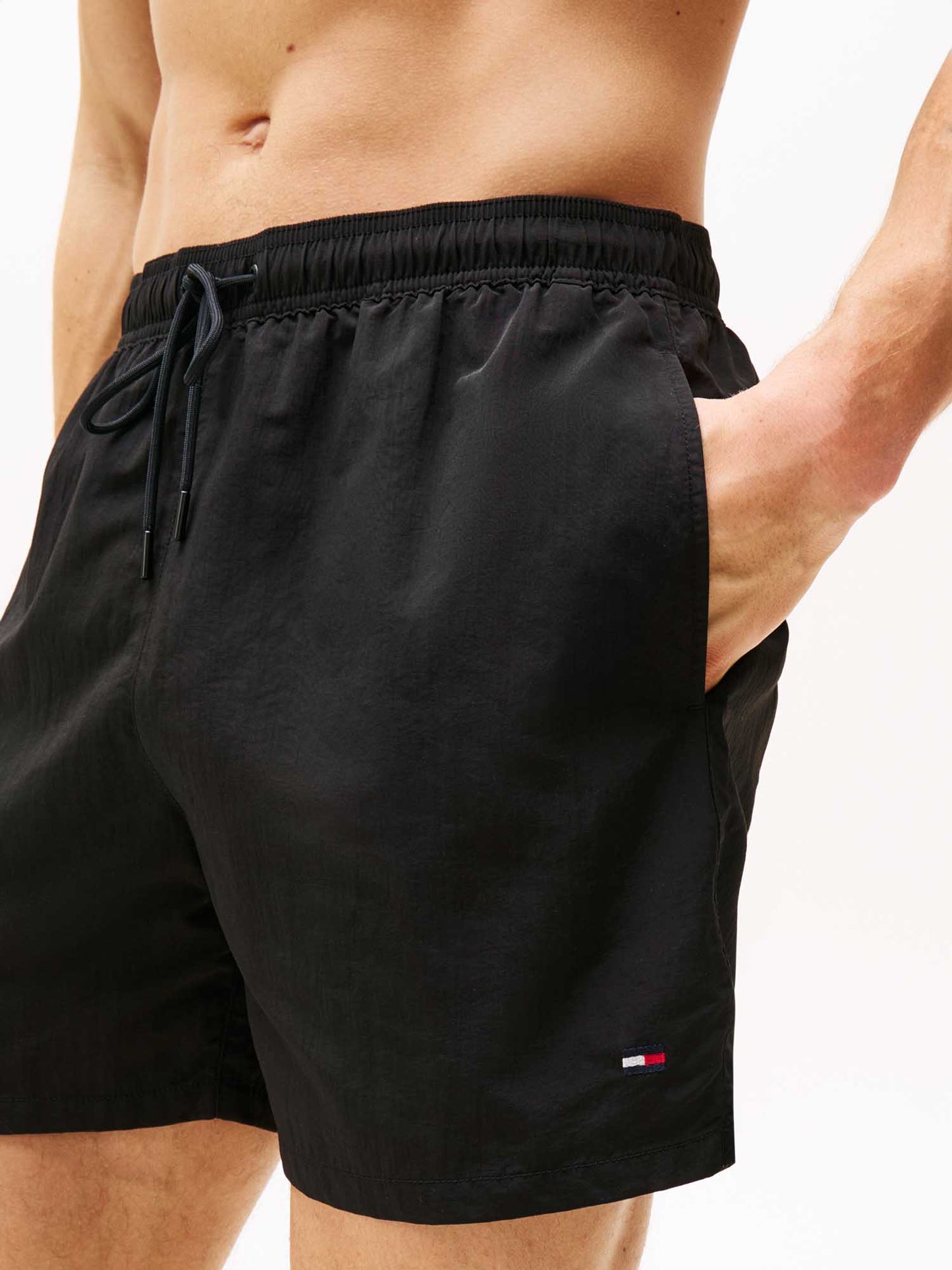 Bermuda da spiaggia Tommy Jeans neri uomo, media lunghezza