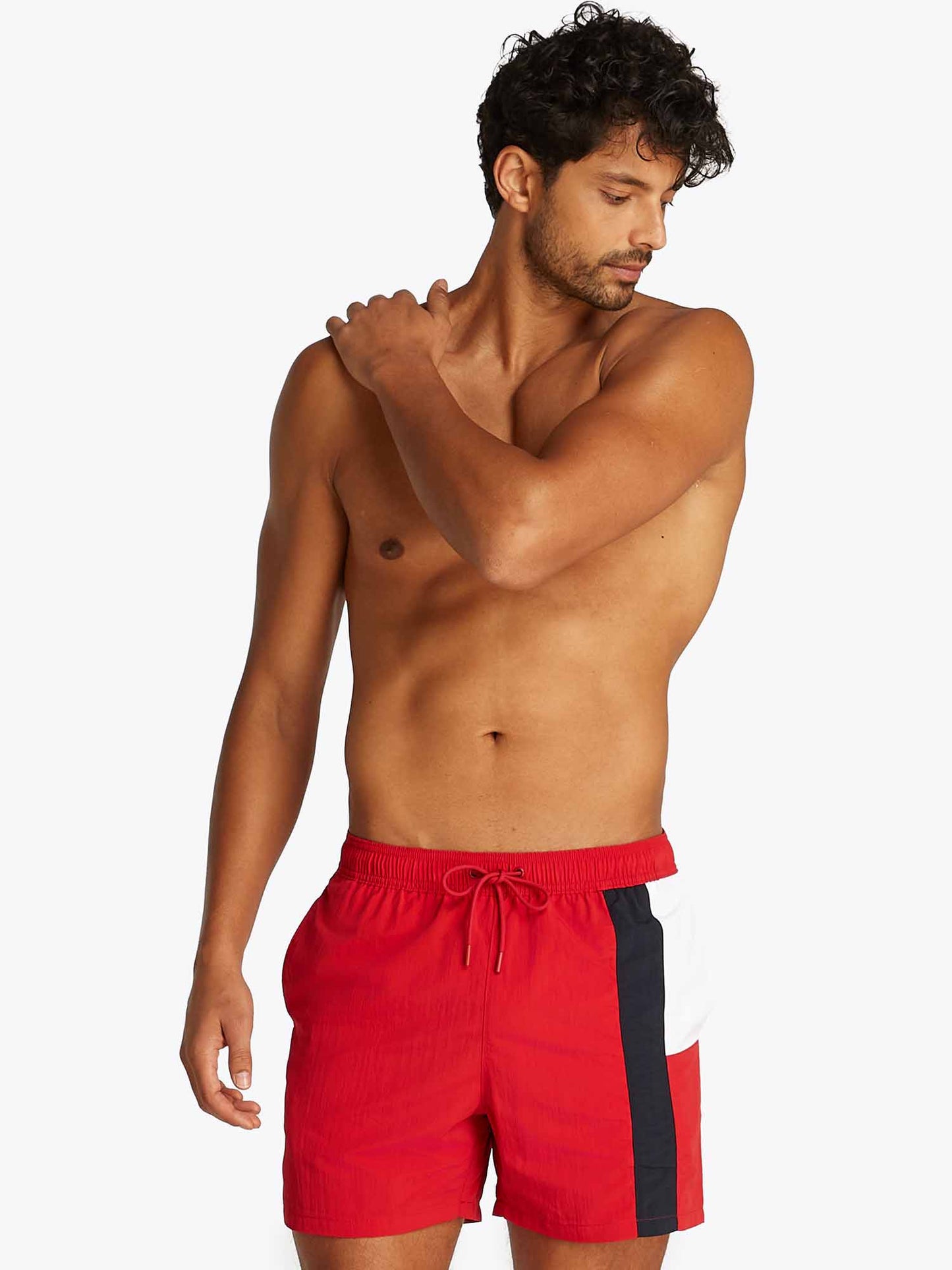 COSTUME MEDIA LUNGHEZZA TOMMY JEANS UOMO ROSSO