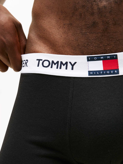 Bermuda da spiaggia uomo Tommy Hilfiger nero
