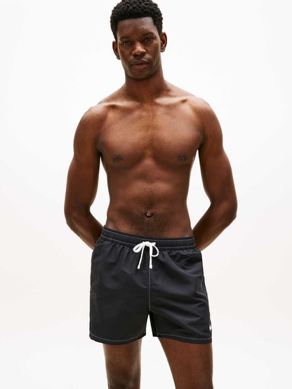Pantaloncini da bagno Tommy J. Drawstring uomo neri