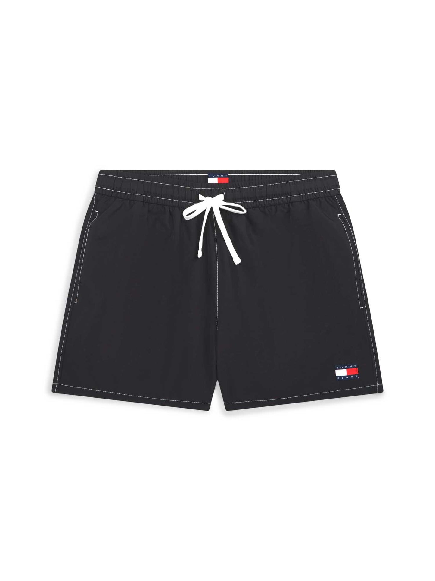 Pantaloncini da bagno Tommy J. Drawstring uomo neri