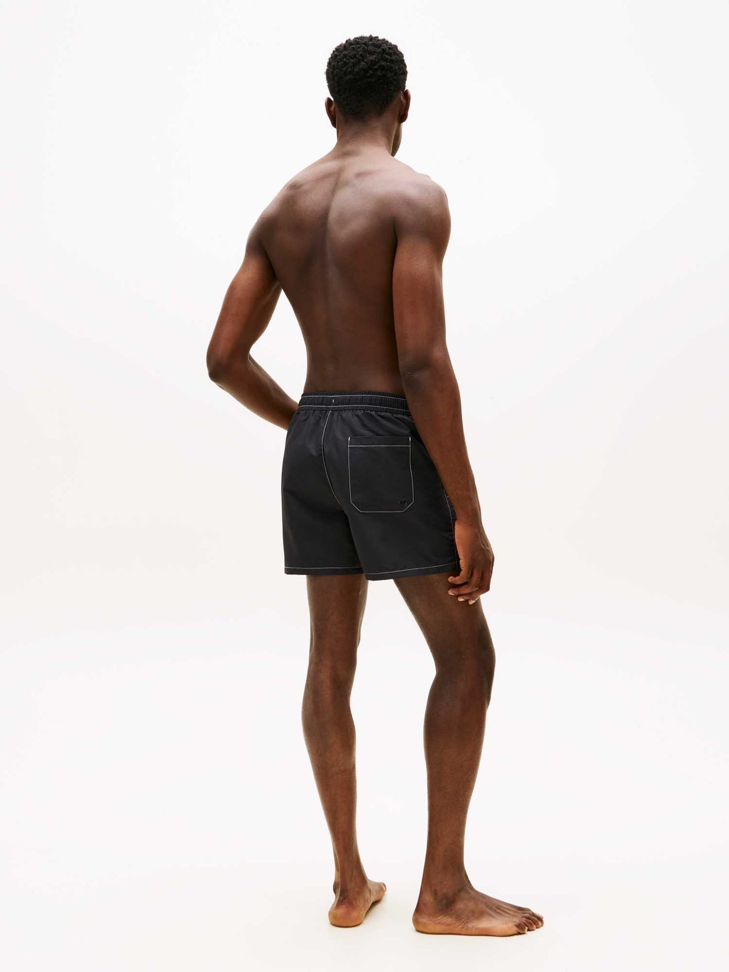 Pantaloncini da bagno Tommy J. Drawstring uomo neri