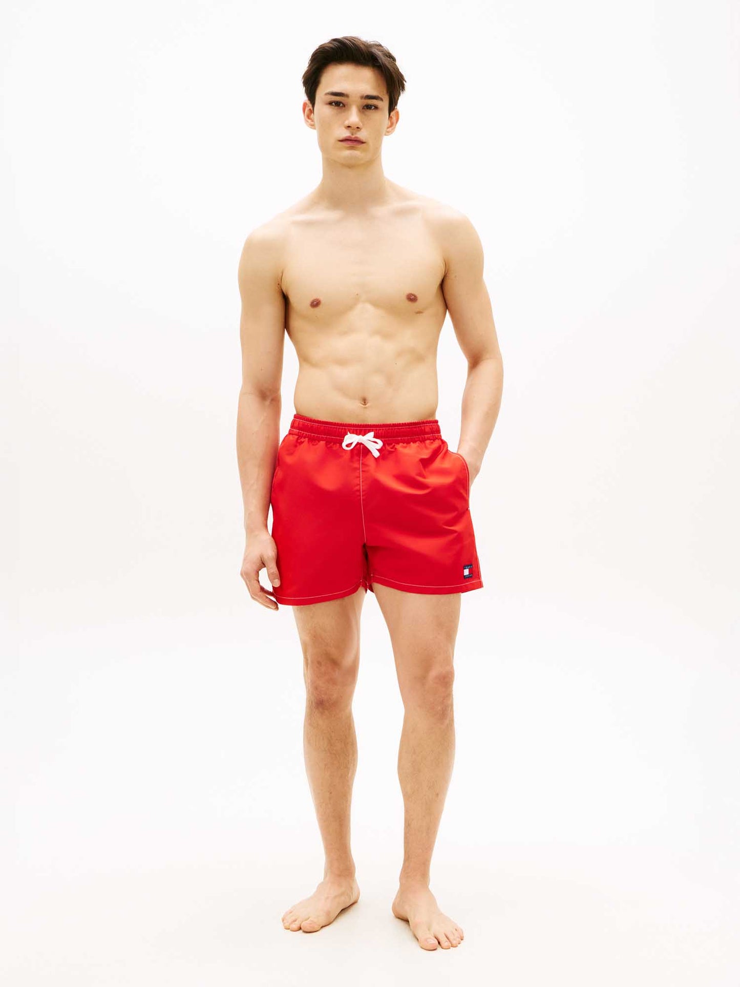Tommy Hilfiger Drawstring, pantaloncini da bagno uomo rossi