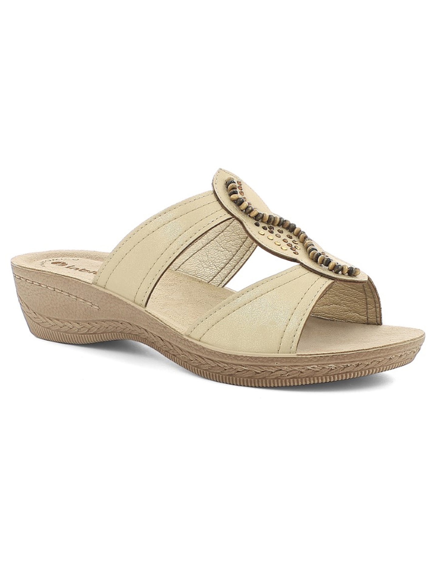 Ciabatte beige da donna In Blu per comfort e stile casual