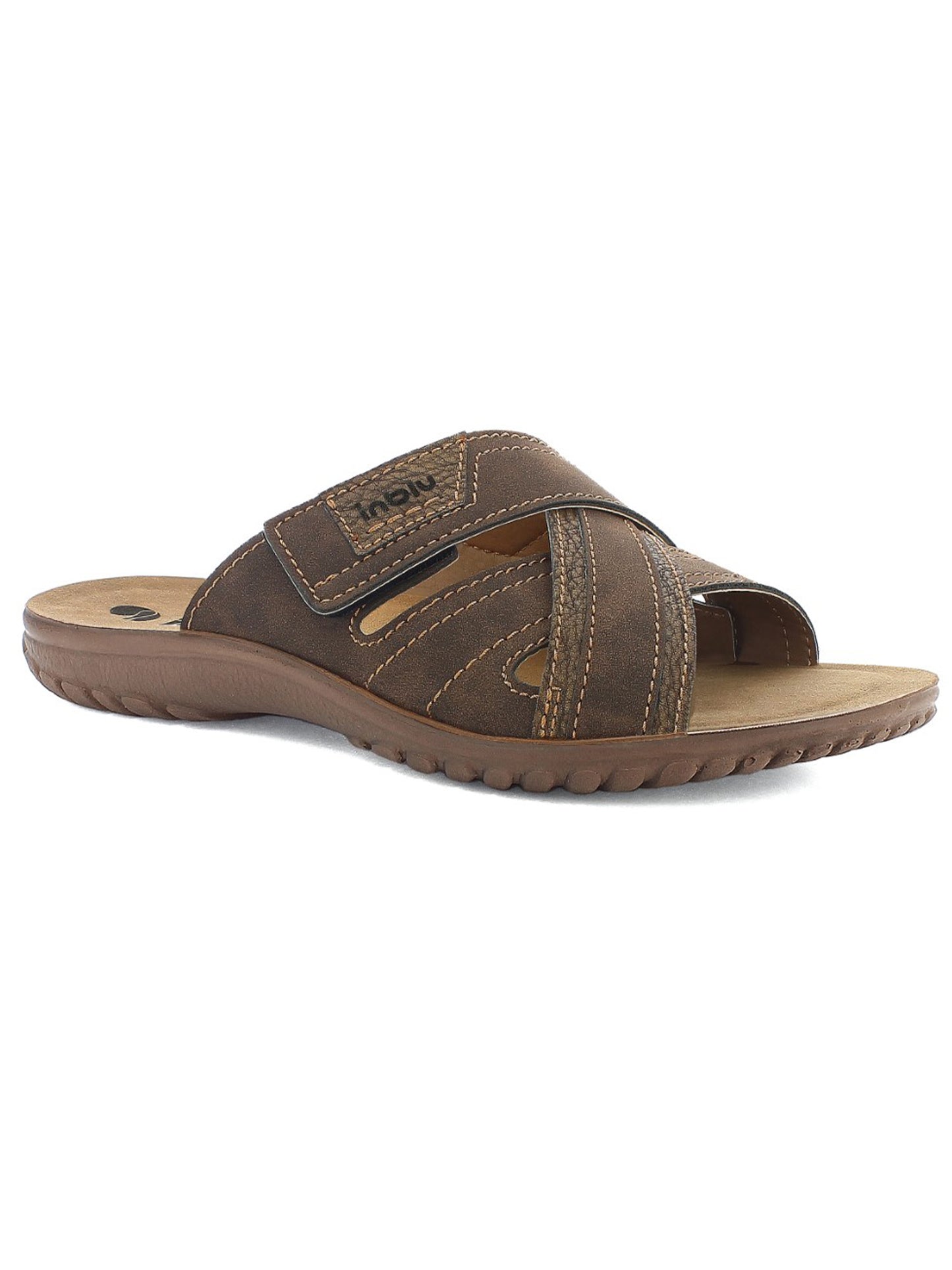 Sandali In Blu uomo marroni, eleganti e casual per la primavera-estate