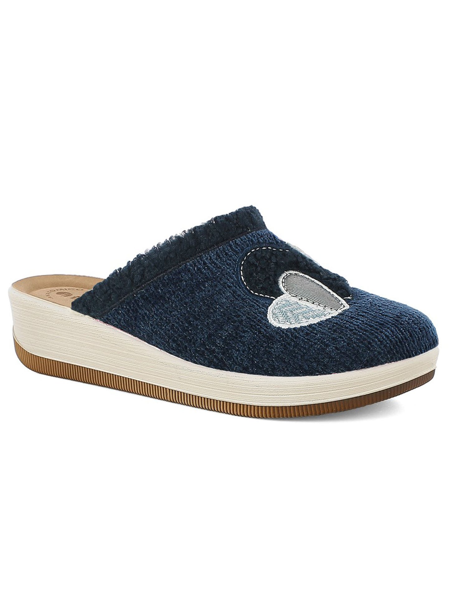 CIABATTA CUORE IN BLU DONNA BLU