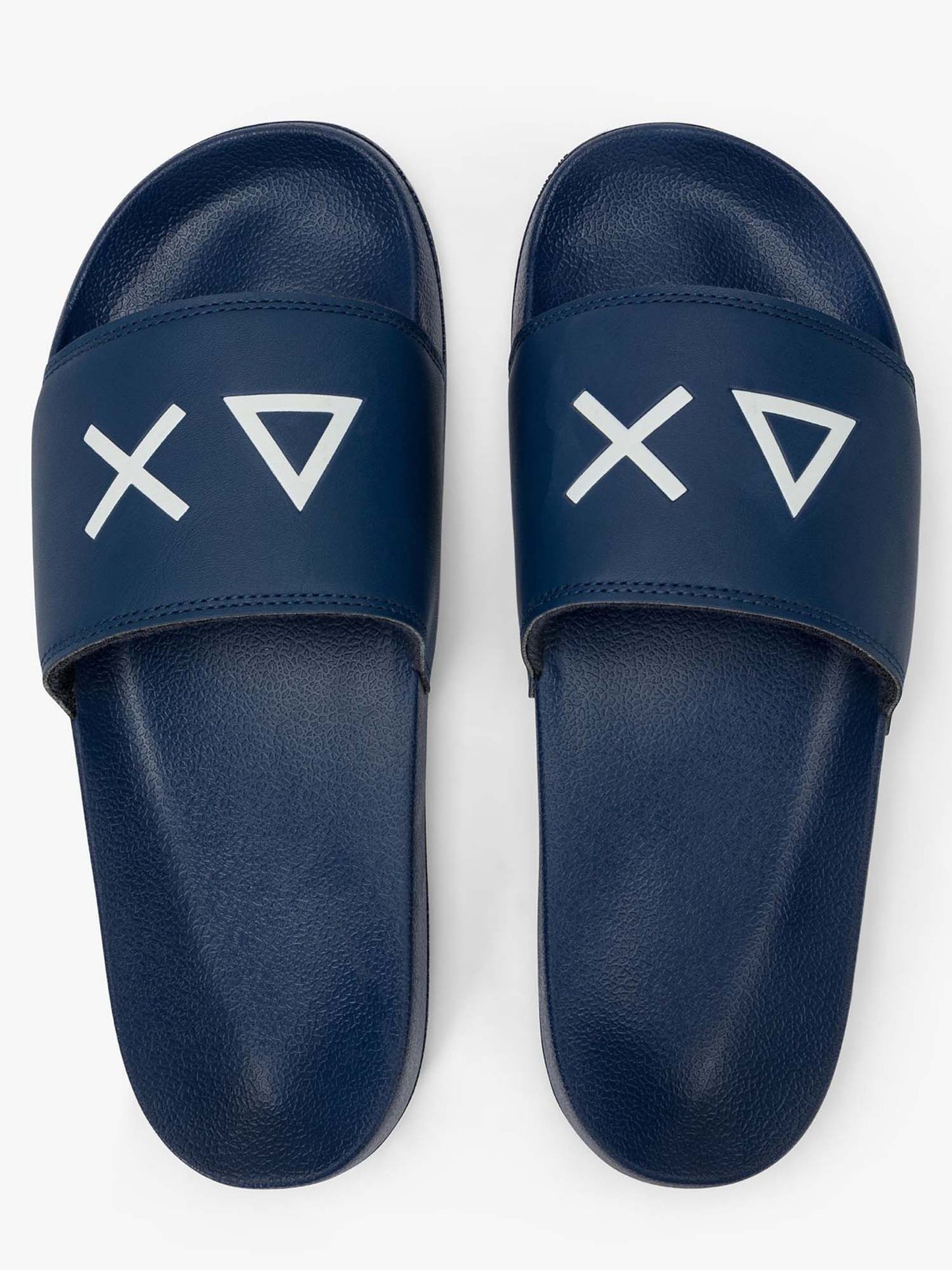 Sun68 ciabatte Slippers Logo blu da uomo per stile casual