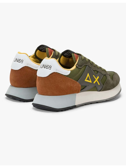 Sun68 Jaki 2.0 Solid, sneakers da uomo verdi dal design moderno