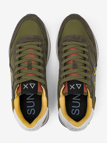 Sun68 Jaki 2.0 Solid, sneakers da uomo verdi dal design moderno
