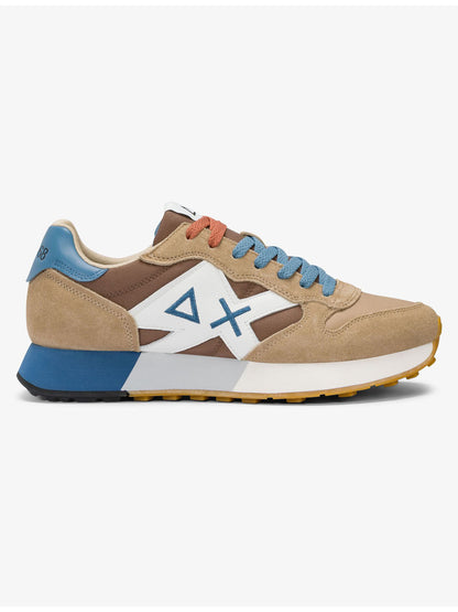 Sneakers Sun68 Jaki 2.0 bicolor beige da uomo casual