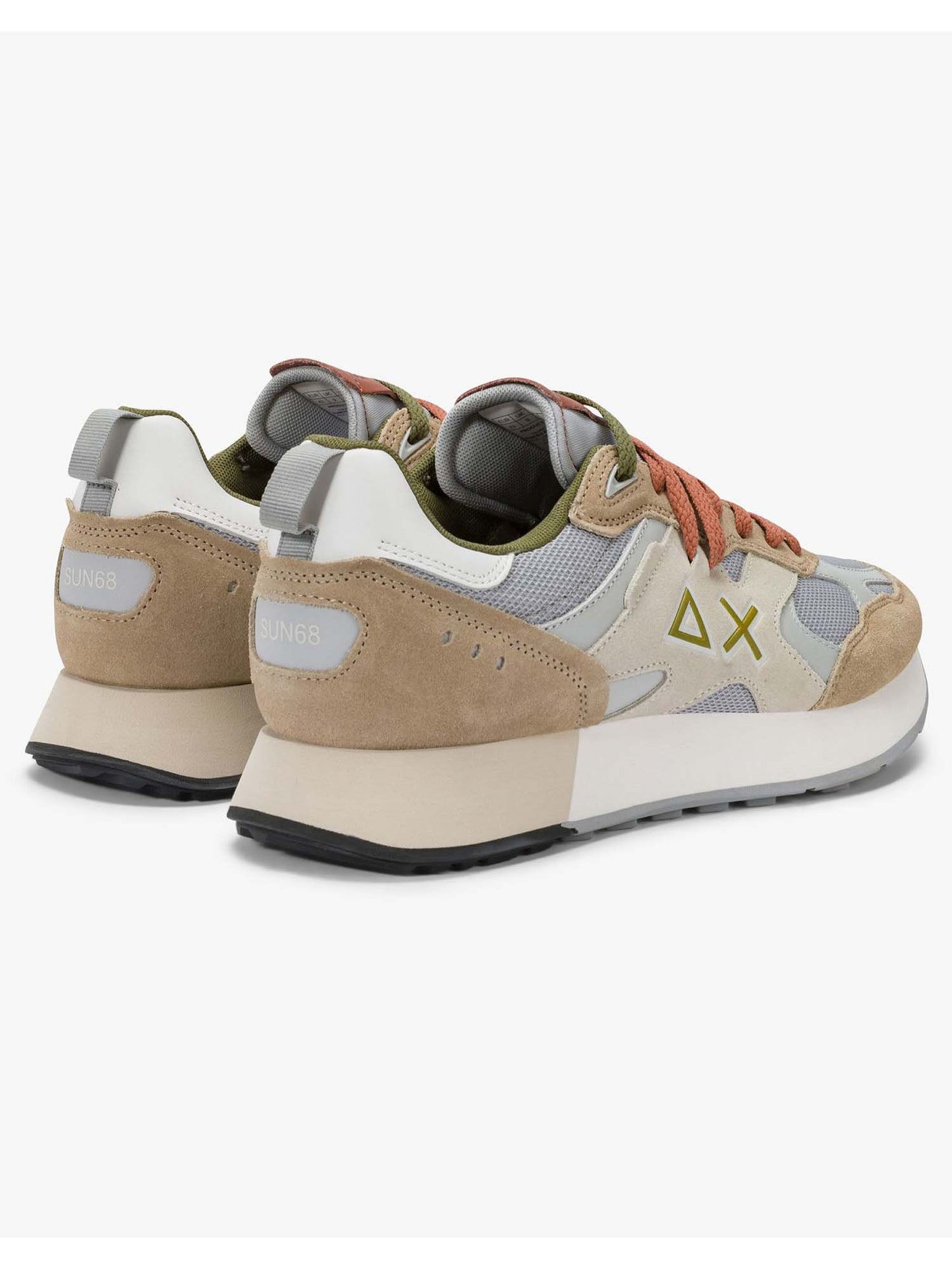 Sun68 Jaki Outdoor, sneakers beige da uomo comode e resistenti