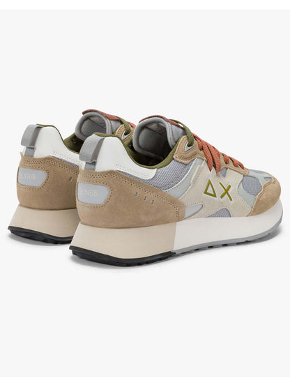 Sun68 Jaki Outdoor, sneakers beige da uomo comode e resistenti