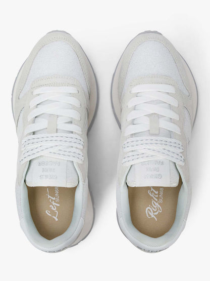 Sun68 Ally Glitter Textile, sneakers bianche donna luminose