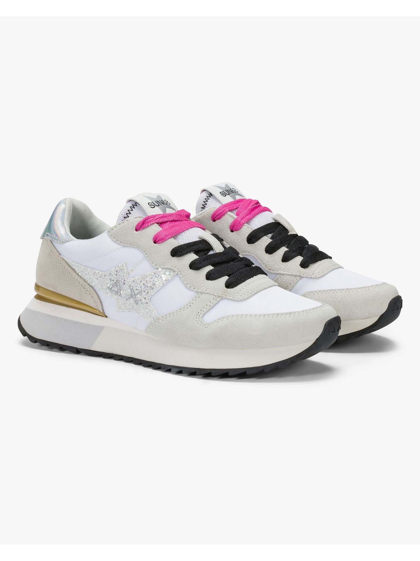 Sun68 Stargirl Glitter, sneakers donna bianche leggere e femminili
