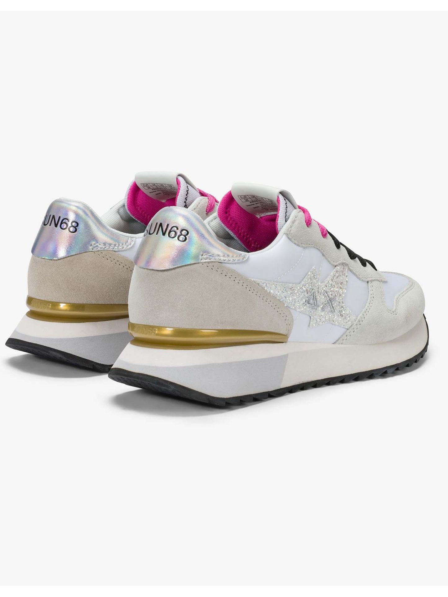 Sun68 Stargirl Glitter, sneakers donna bianche leggere e femminili
