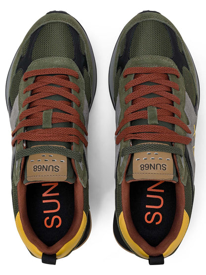 Sun68 Jaki Outdoor, sneakers da uomo verde
