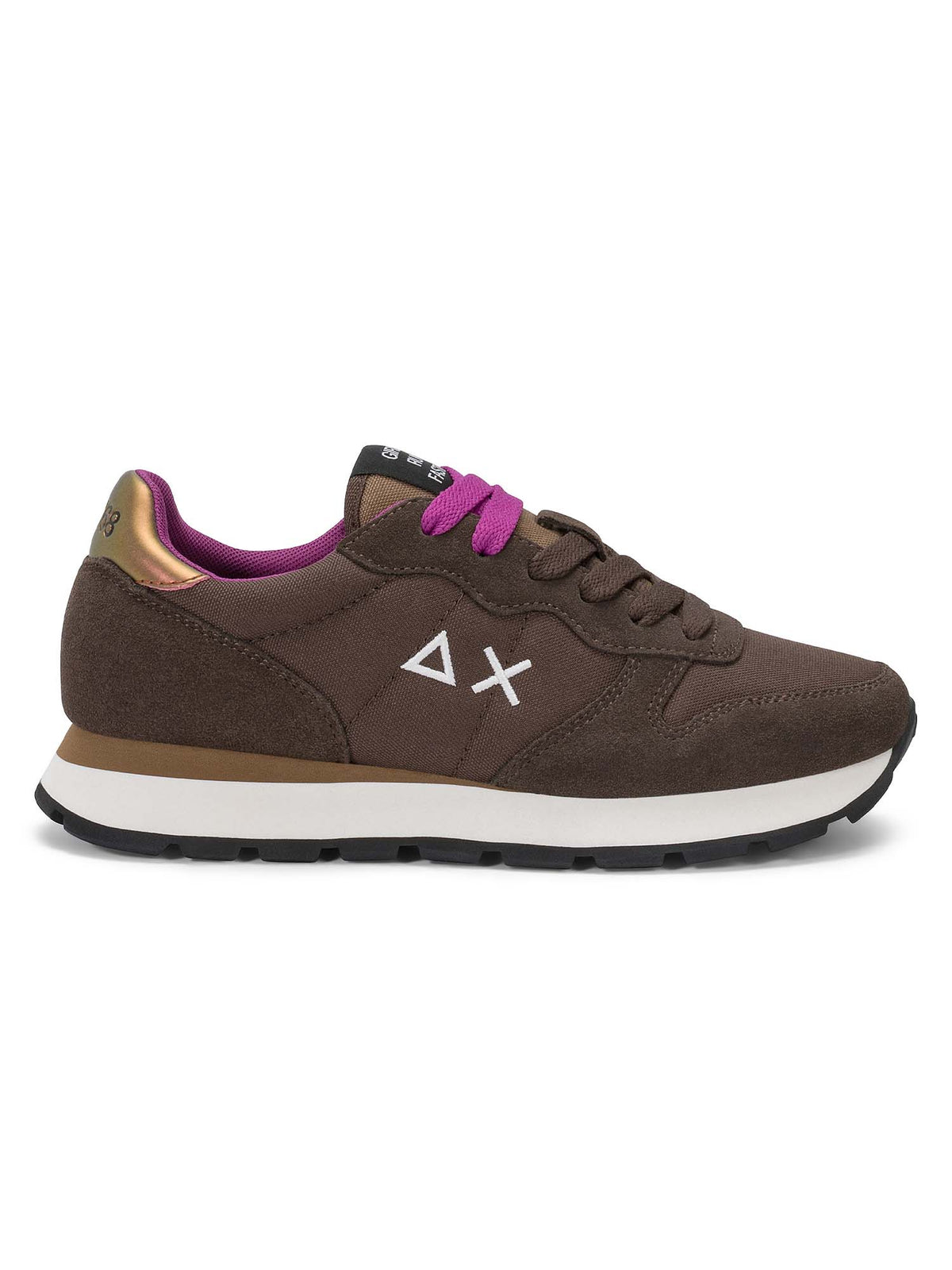 SUN68 ally solid sneakers da donna marrone
