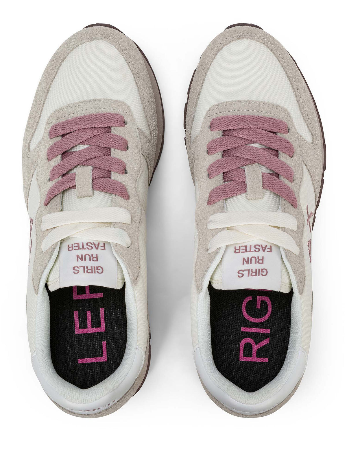 SUN68 ally solid sneakers da donna panna
