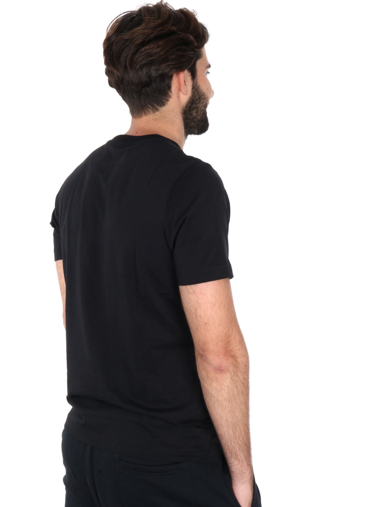 T-SHIRT MULTIPLE LOGO PUMA UOMO NERO