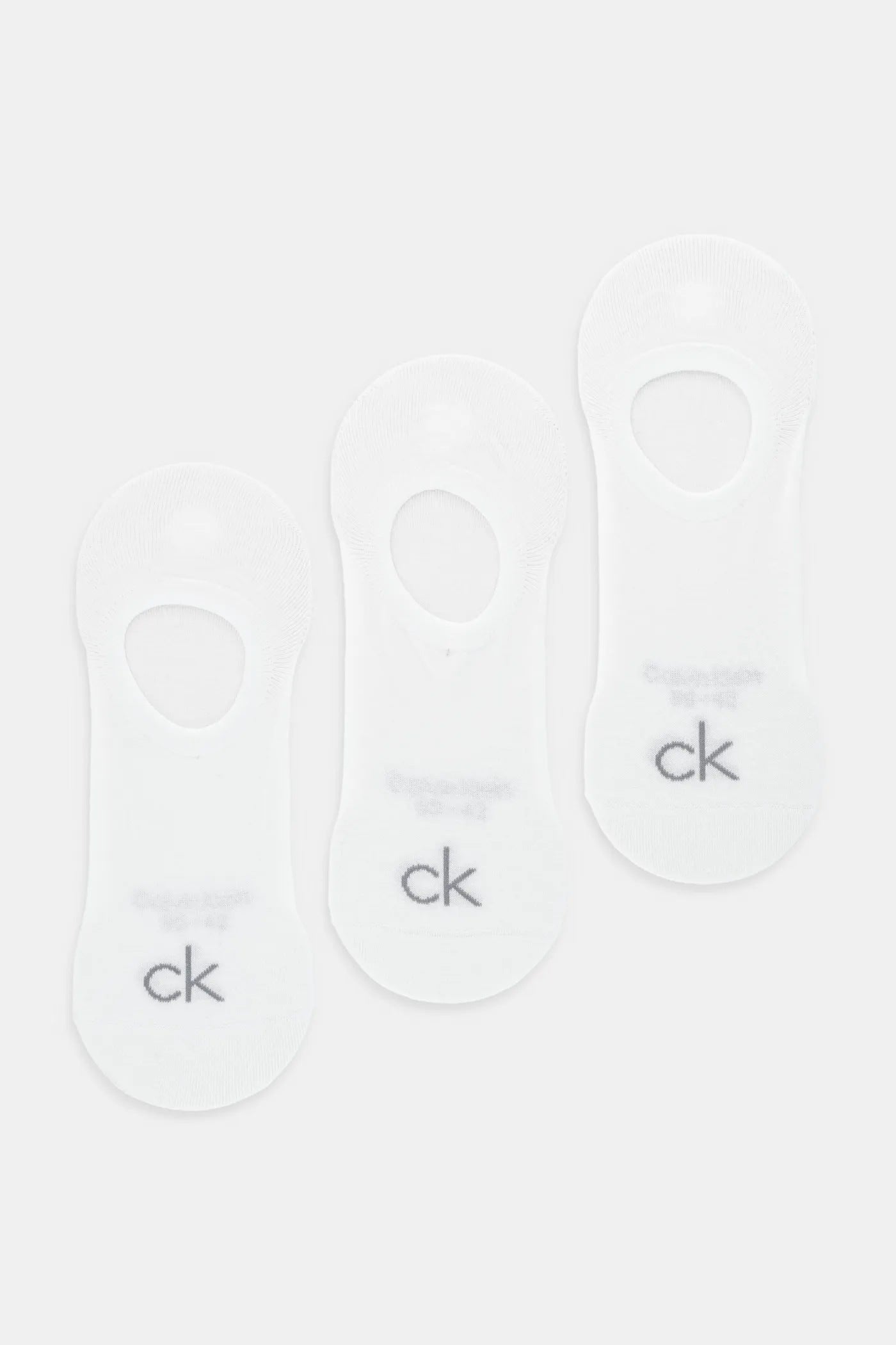 Set da 3 paia di calze sportive Calvin Klein bianche unisex