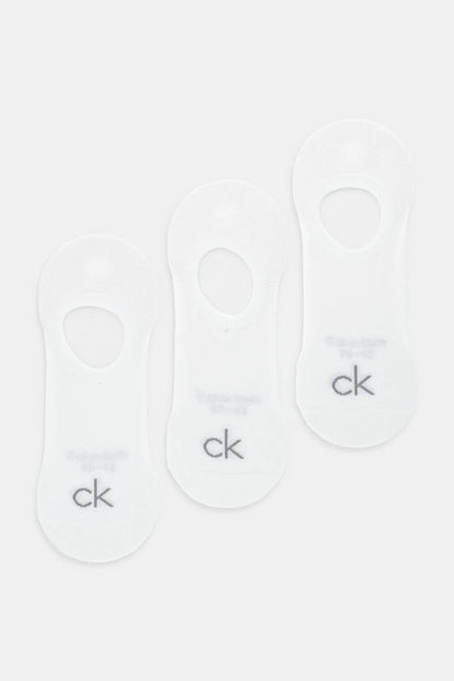 Set da 3 paia di calze sportive Calvin Klein bianche unisex
