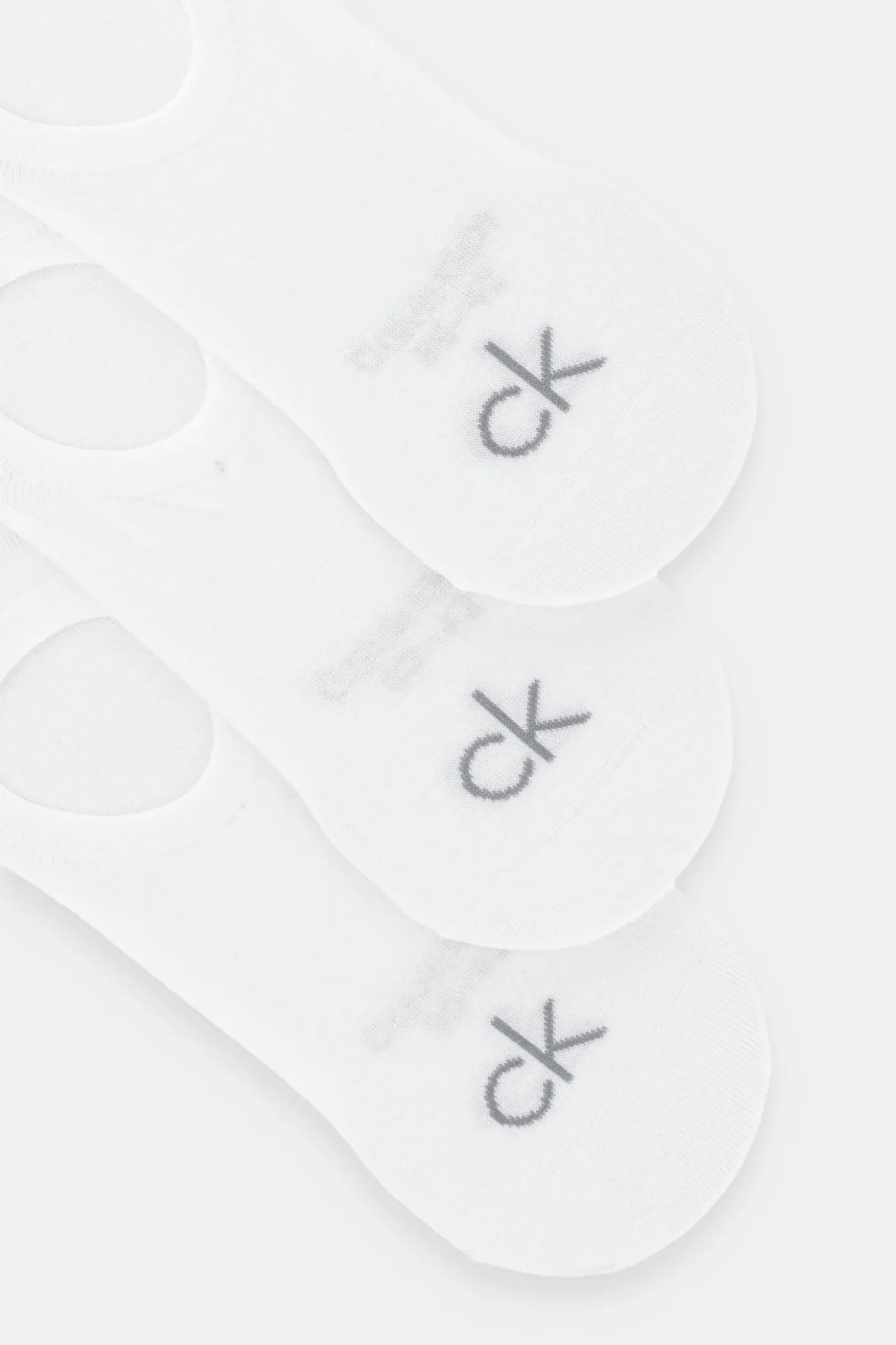 Set da 3 paia di calze sportive Calvin Klein bianche unisex
