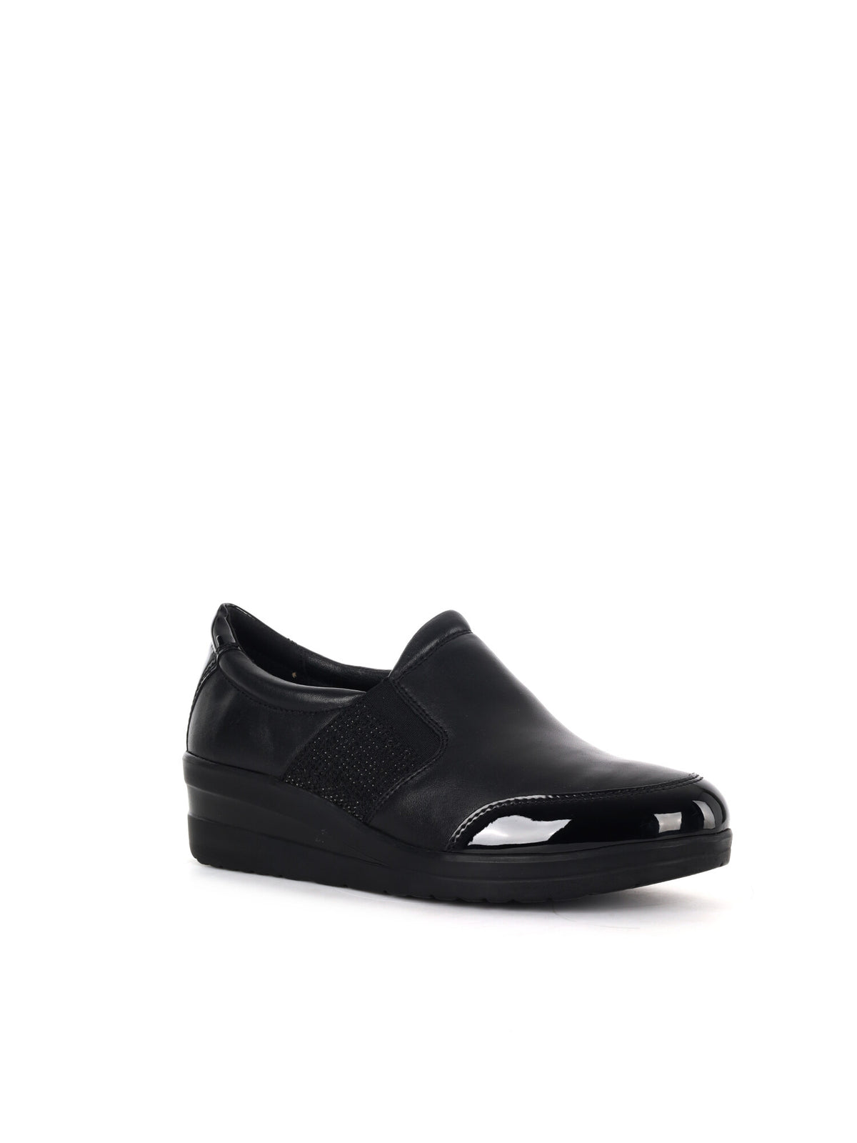 Shoelab 7371 Ruco Black, mocassino da donna nero