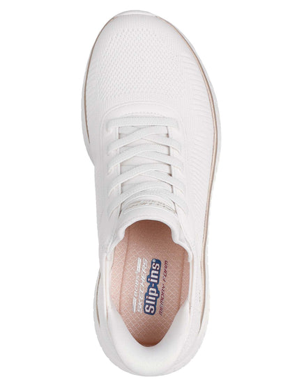 Sneakers donna Skechers BOBS Sport Squad Chaos oro slip-on comode