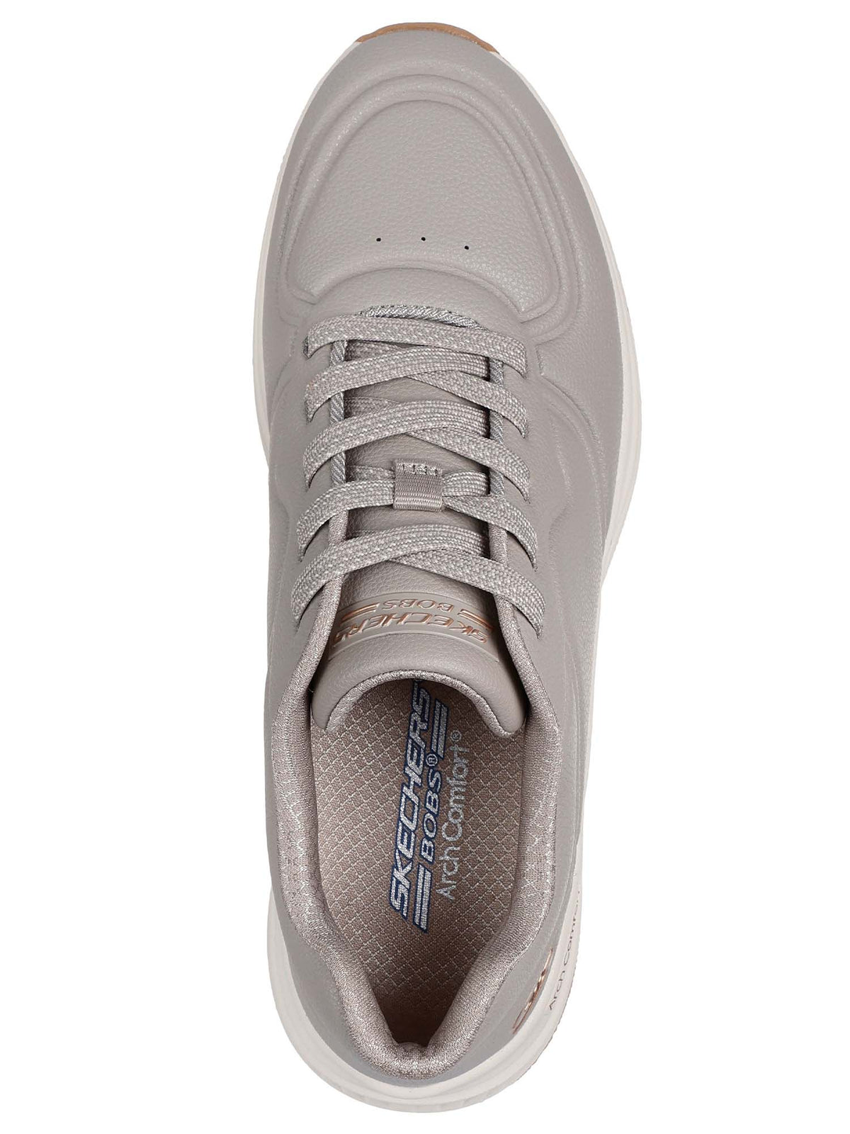 Skechers bobs arch sneakers da donna taupe