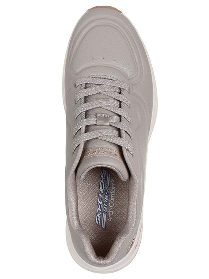 Skechers bobs arch sneakers da donna taupe