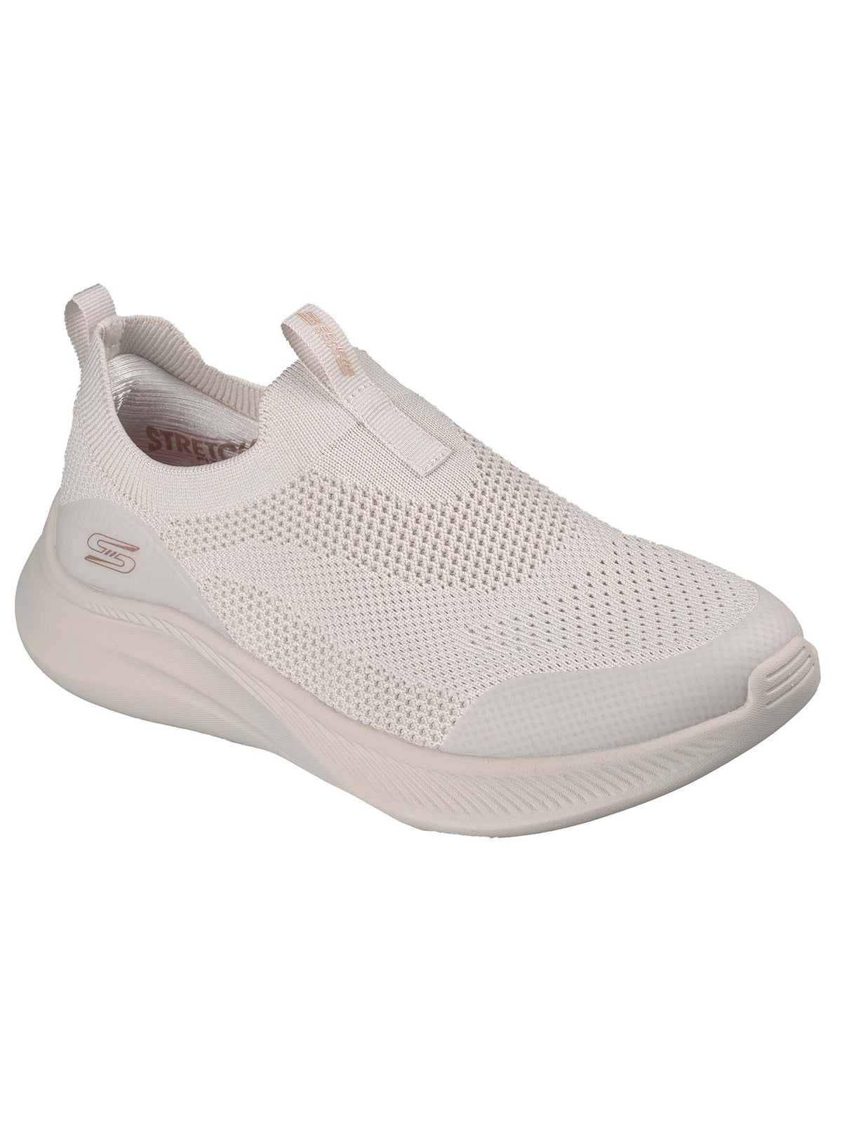 Skechers bobs flex sneakers da donna panna