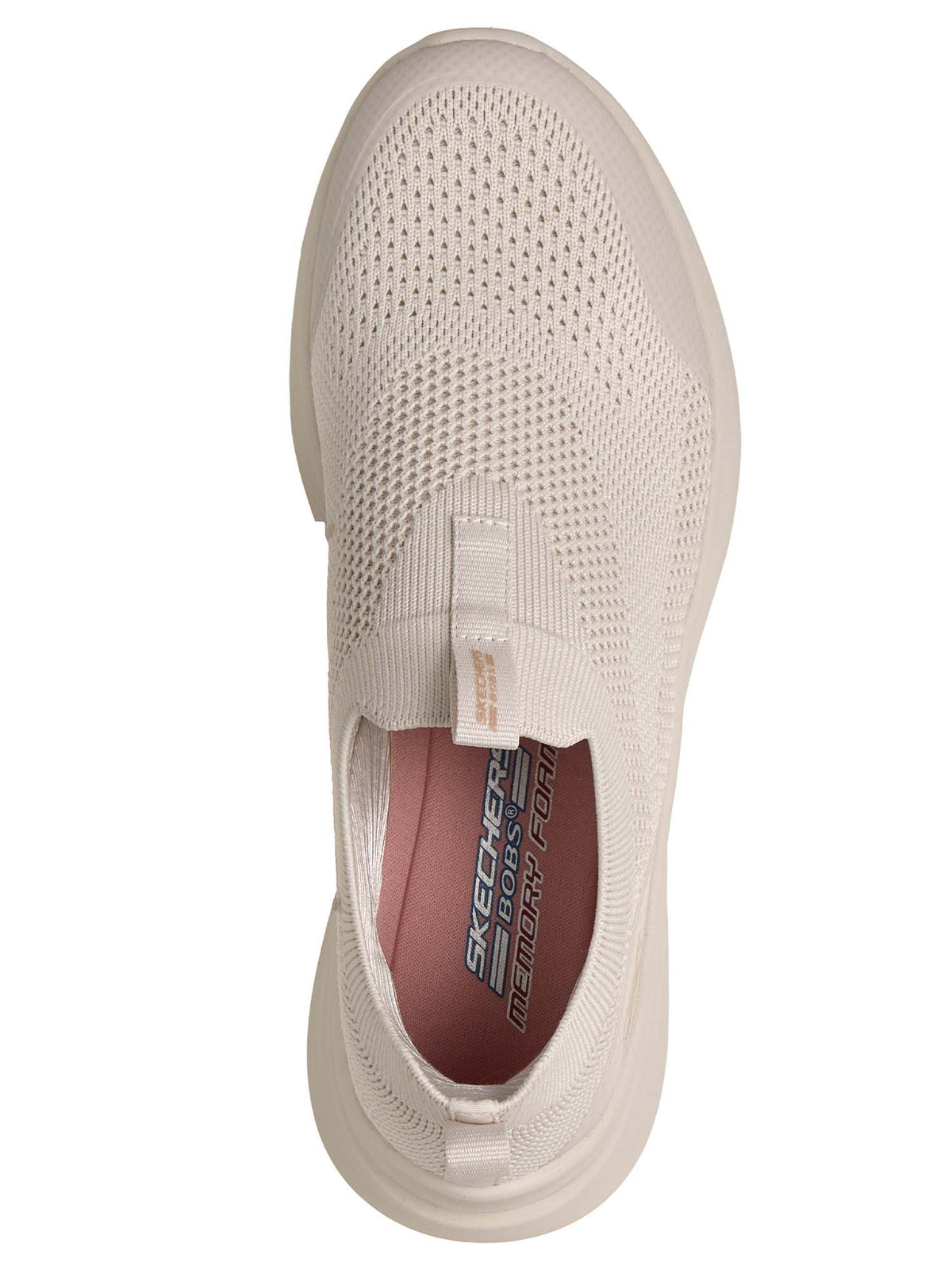 Skechers bobs flex sneakers da donna panna