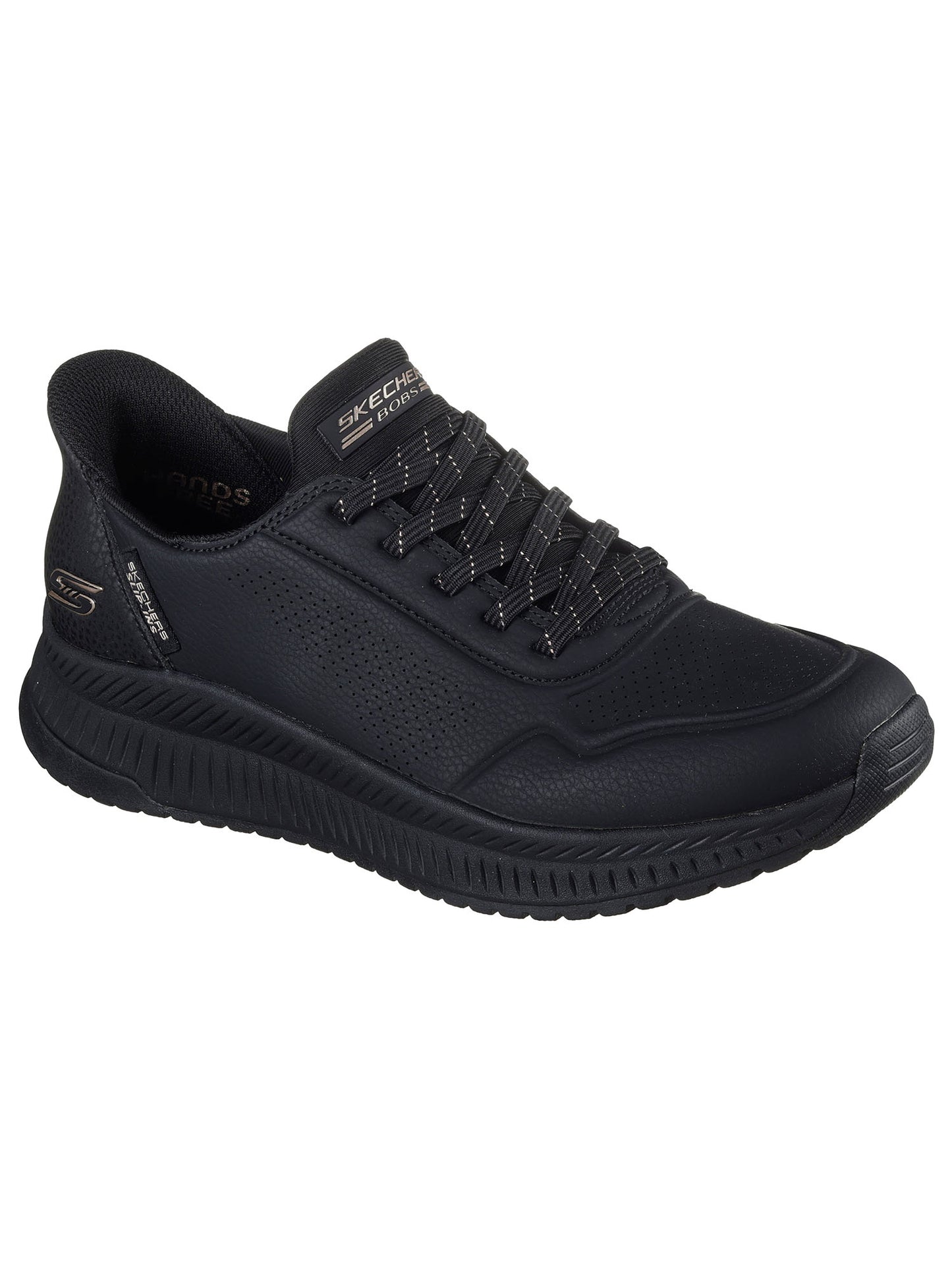 SKECHERS SLIP-INS BOBS SQUAD DA DONNA NERO