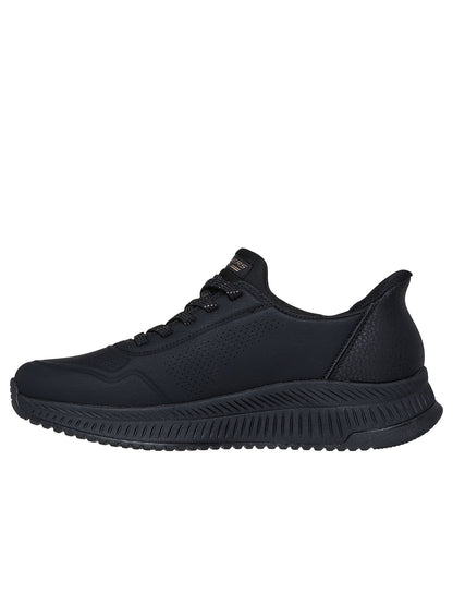 SKECHERS SLIP-INS BOBS SQUAD DA DONNA NERO
