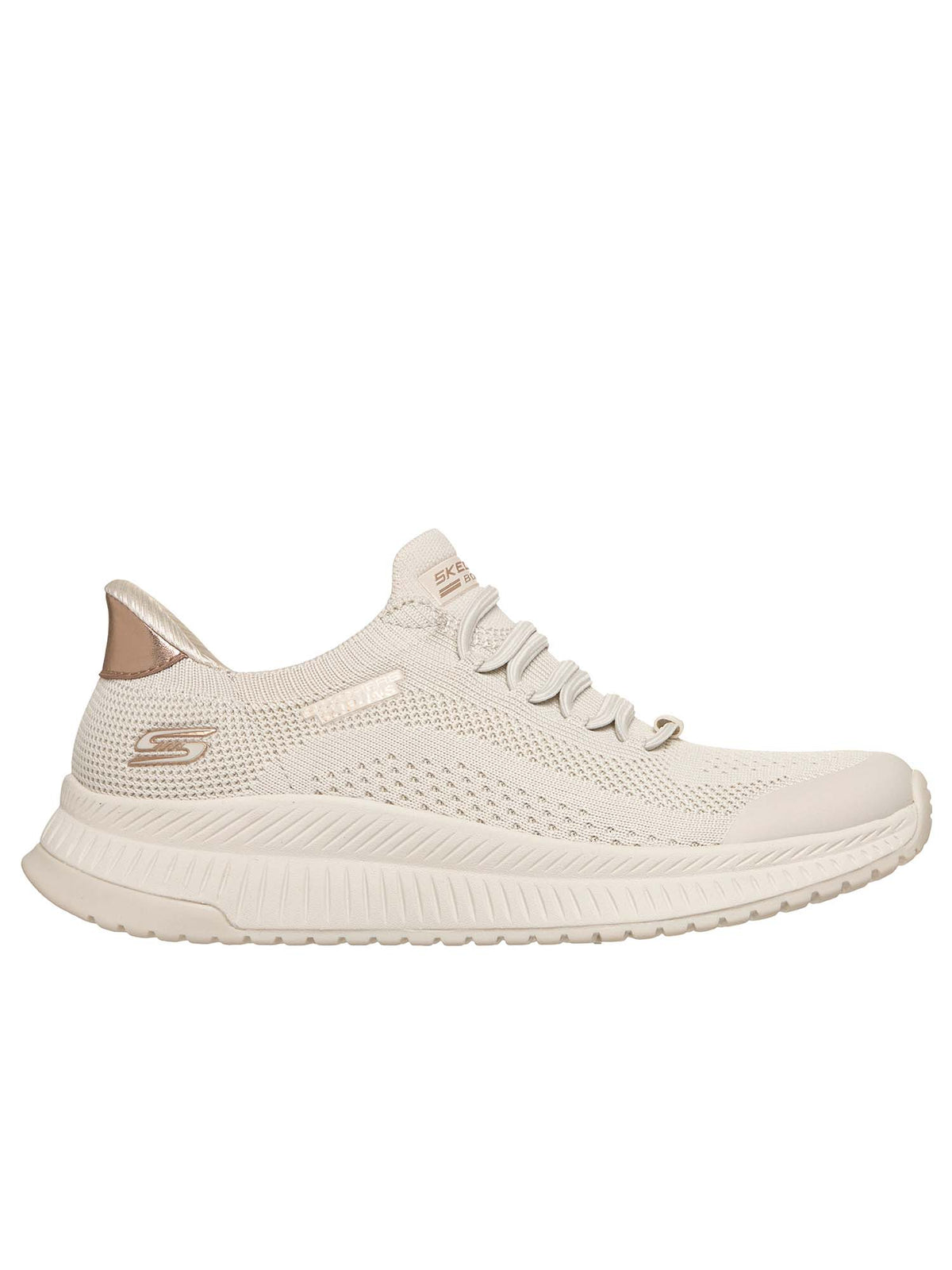 Skechers bobs squad sneakers da donna panna