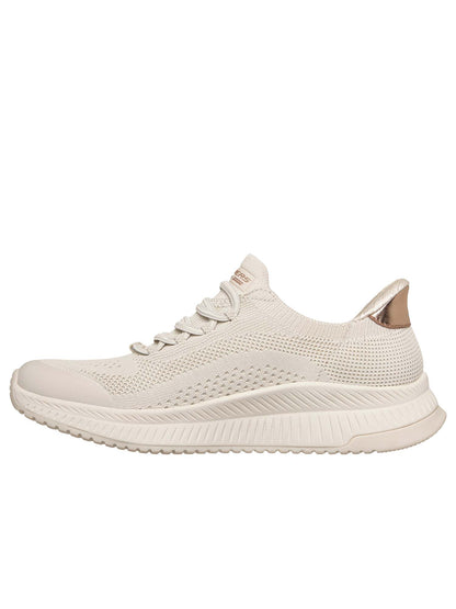 Skechers bobs squad sneakers da donna panna