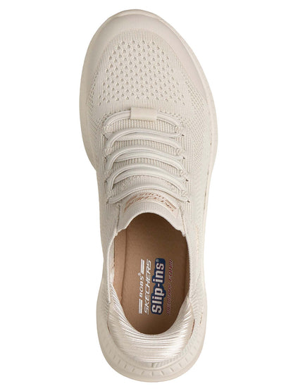 Skechers bobs squad sneakers da donna panna