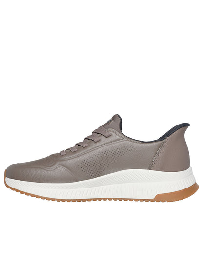 SKECHERS SLIP-INS SQUAD 4 DIRECT STEP DA UOMO TAUPE