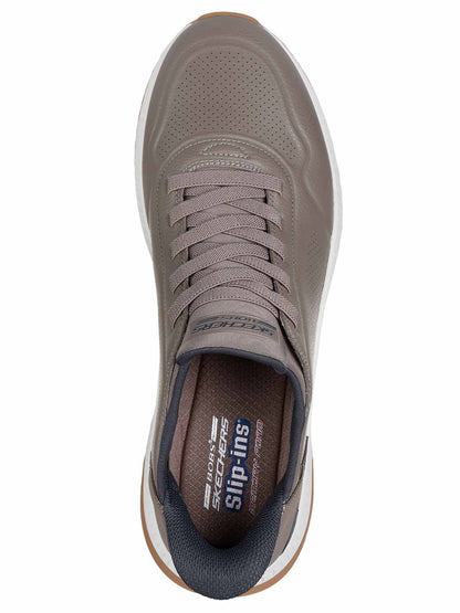 SKECHERS SLIP-INS SQUAD 4 DIRECT STEP DA UOMO TAUPE