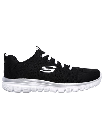 SNEAKERS GRACEFUL SKECHERS DA DONNA NERO BIANCO