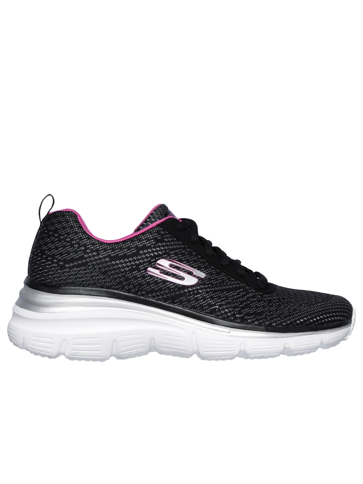 SNEAKERS FASHION FIT SKECHERS DA DONNA NERO