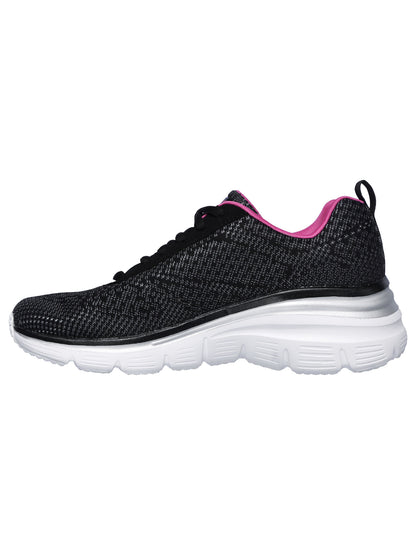 SNEAKERS FASHION FIT SKECHERS DA DONNA NERO